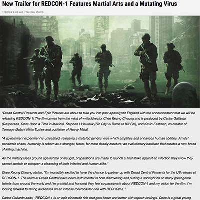 New Trailer for REDCON-1 Features Martial Arts and a Mutating Virus